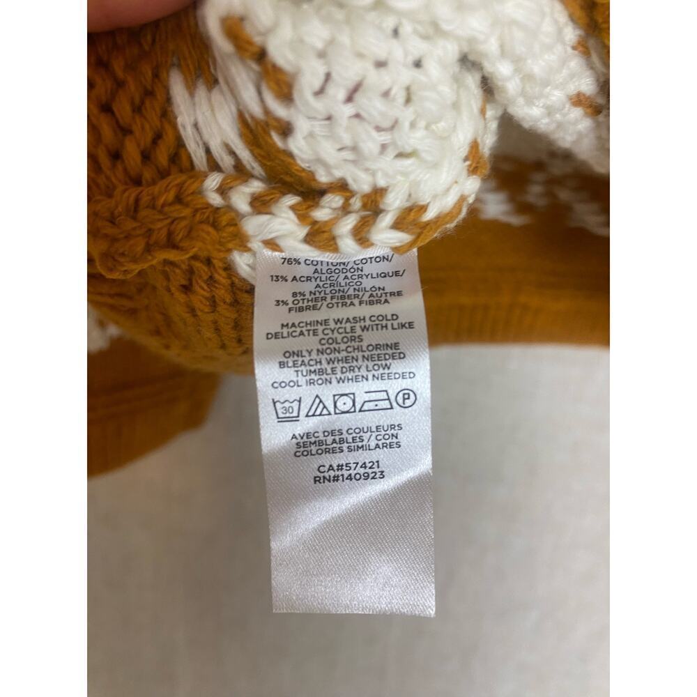 Lou & Grey Waverunner Brown / Cream Knit Sweater Size S NWT - Picture 8 of 8